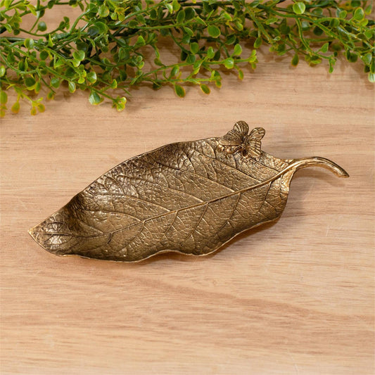 Gold Leaf Trinket Tray (Pk/02)