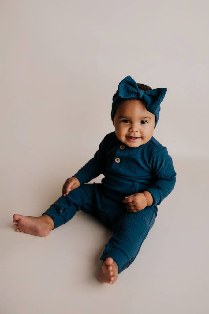 Baby Ribbed Playsuit with Pockets