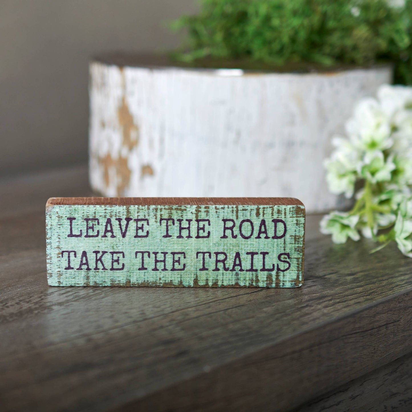 Take The Trails Block Sign