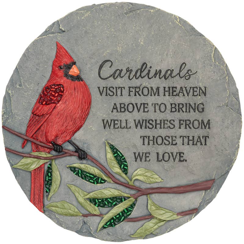 "Cardinals" Beadworks™ Garden Stone