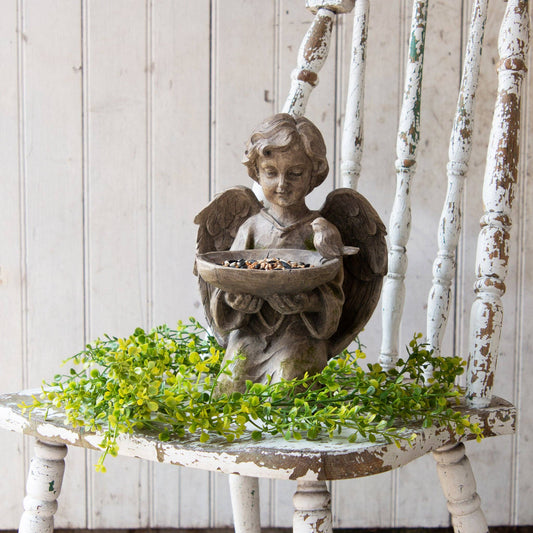 Kneeling Angel Figurine Holding Dish (PC)