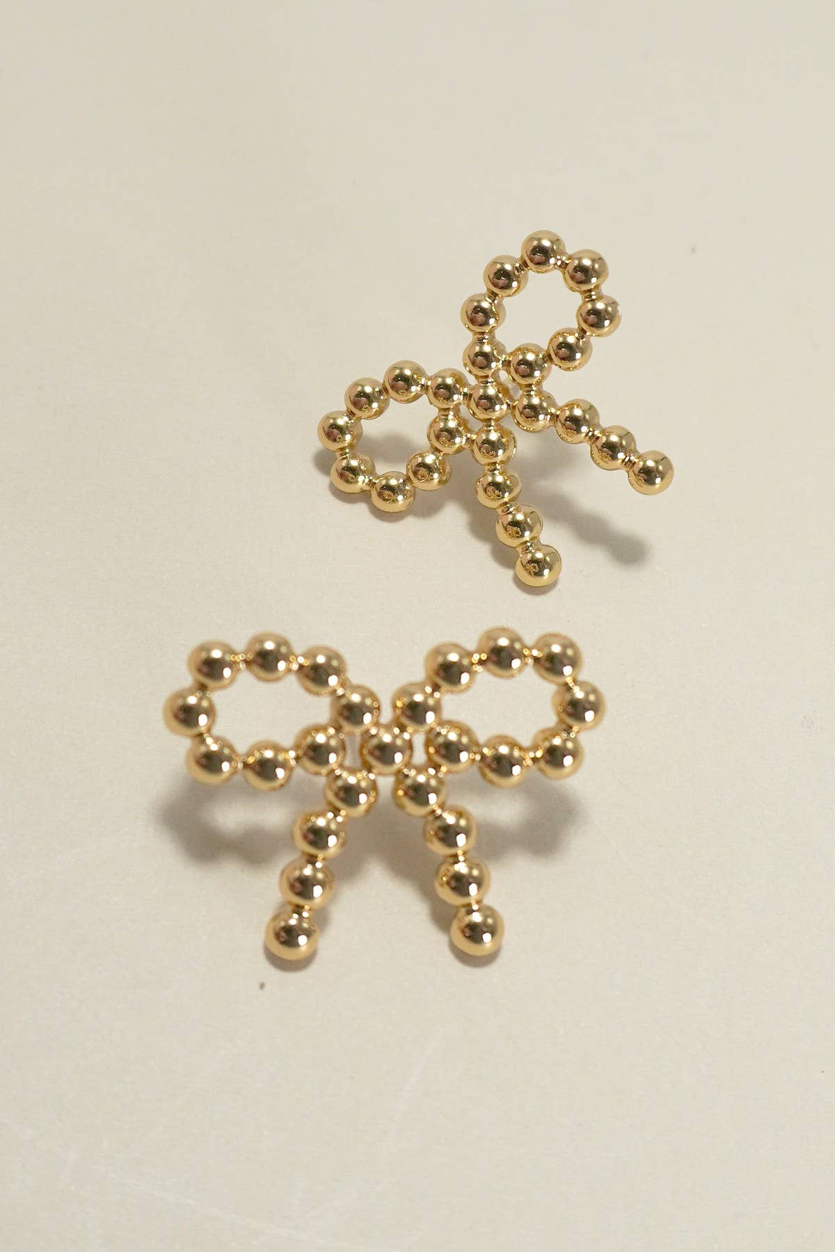 18K STAINLESS STEEL TARNISH FREE BOW STUD EARRINGS | 40E321