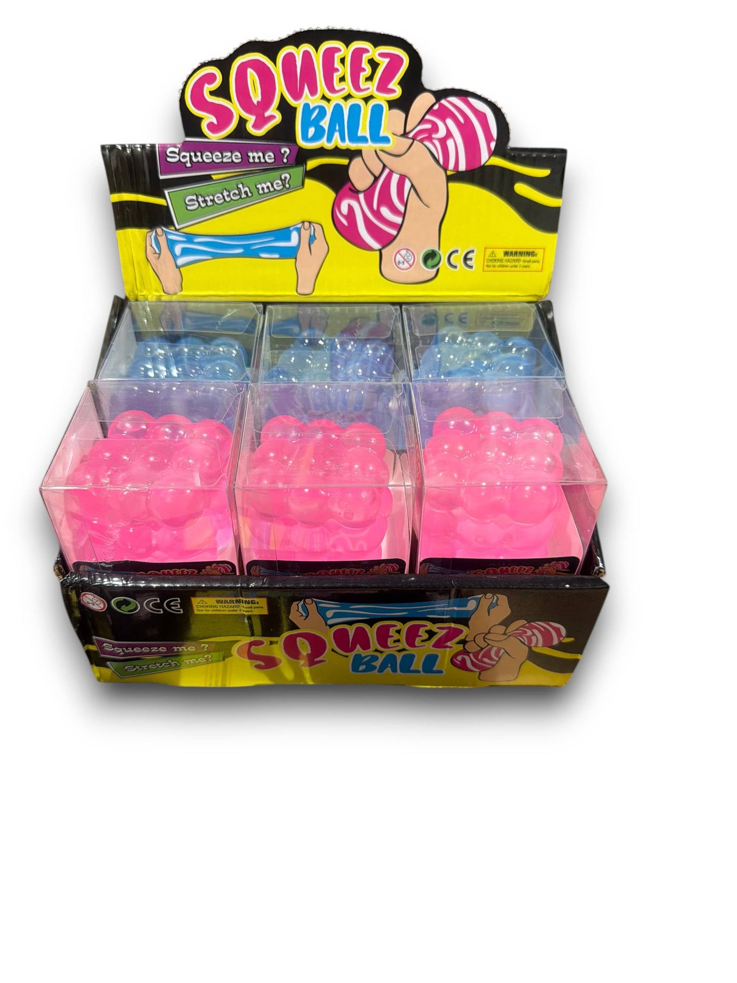 Bubble Cube Squeez Ball- 12 count