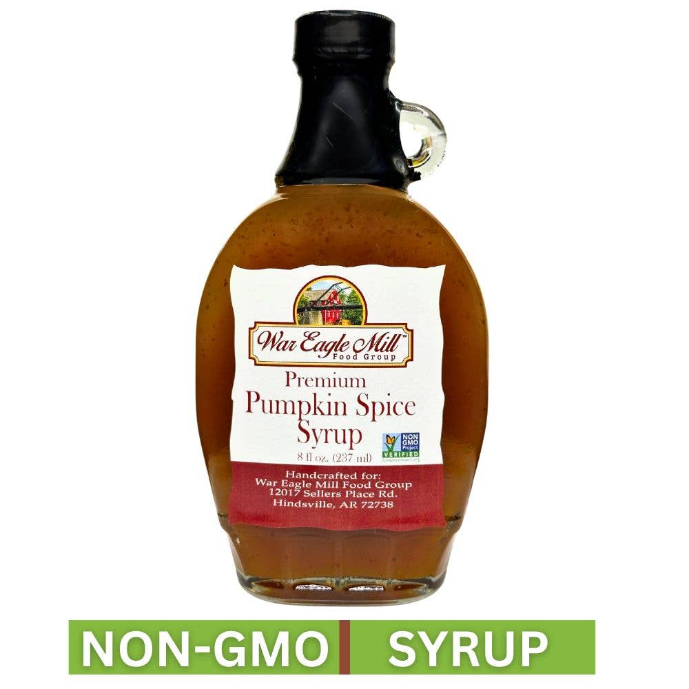 Pumpkin Spice Syrup, Non-GMO, 8 Fl. oz. Glass Bottle