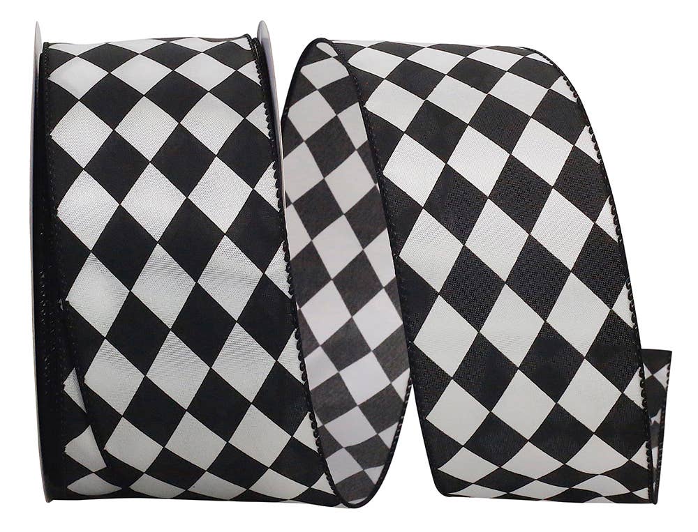 Diamond Dan Black & White Wired Edge, Black/white, 2.5 In
