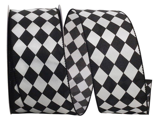 Diamond Dan Black & White Wired Edge, Black/white, 2.5 In