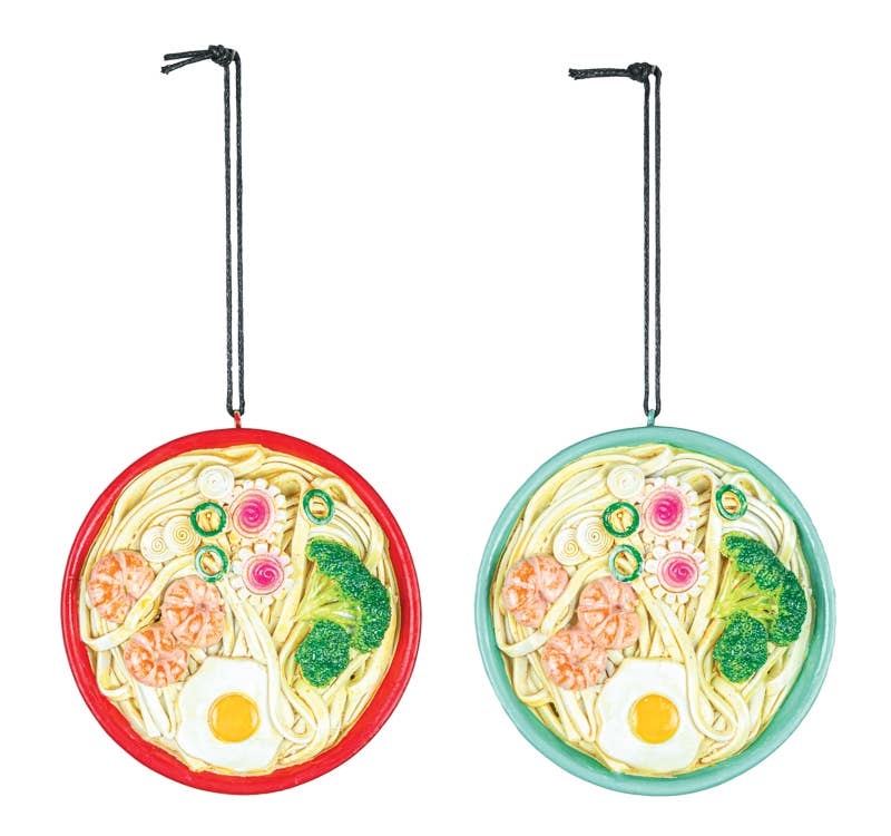 RAMEN BOWL ORNAMENT 2 ASSORTED