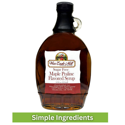 Sugar-Free Maple Praline Syrup, 12 Fl. oz. Glass Bottle