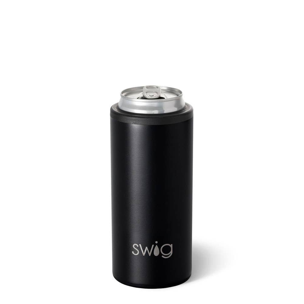 Black Skinny Can Cooler (12oz)