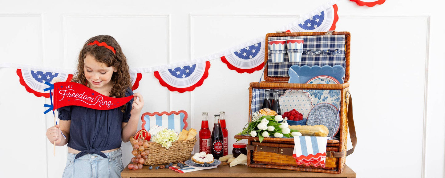 SSP1115 - Let Freedom Ring Felt Pennant Banner