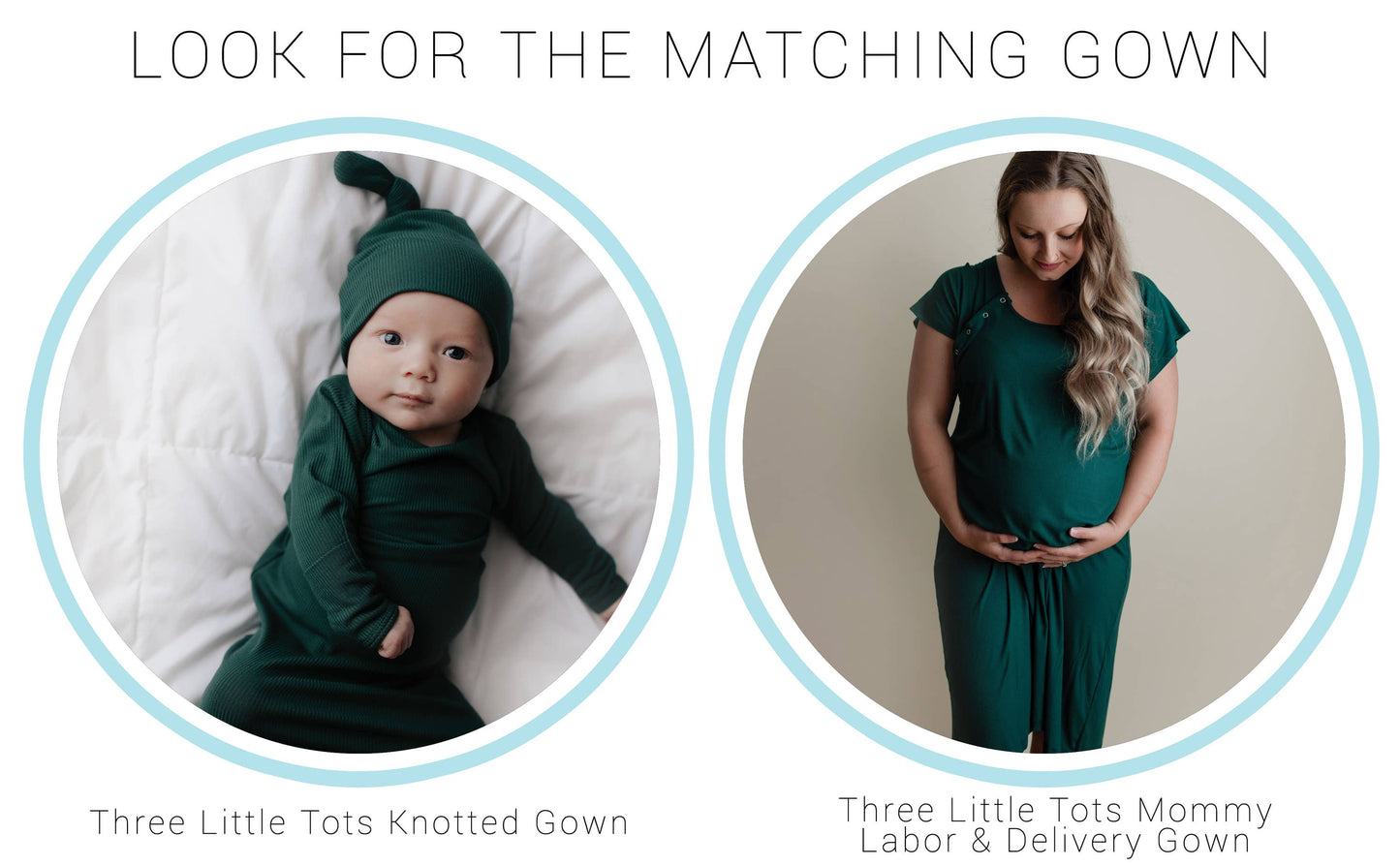 Ribbed Knotted Newborn Baby Gown Sleepwear