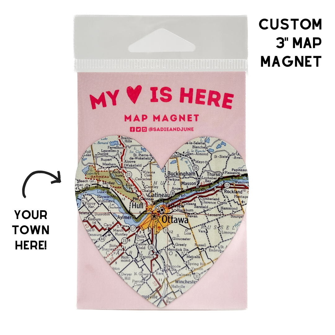 Custom Map Magnet