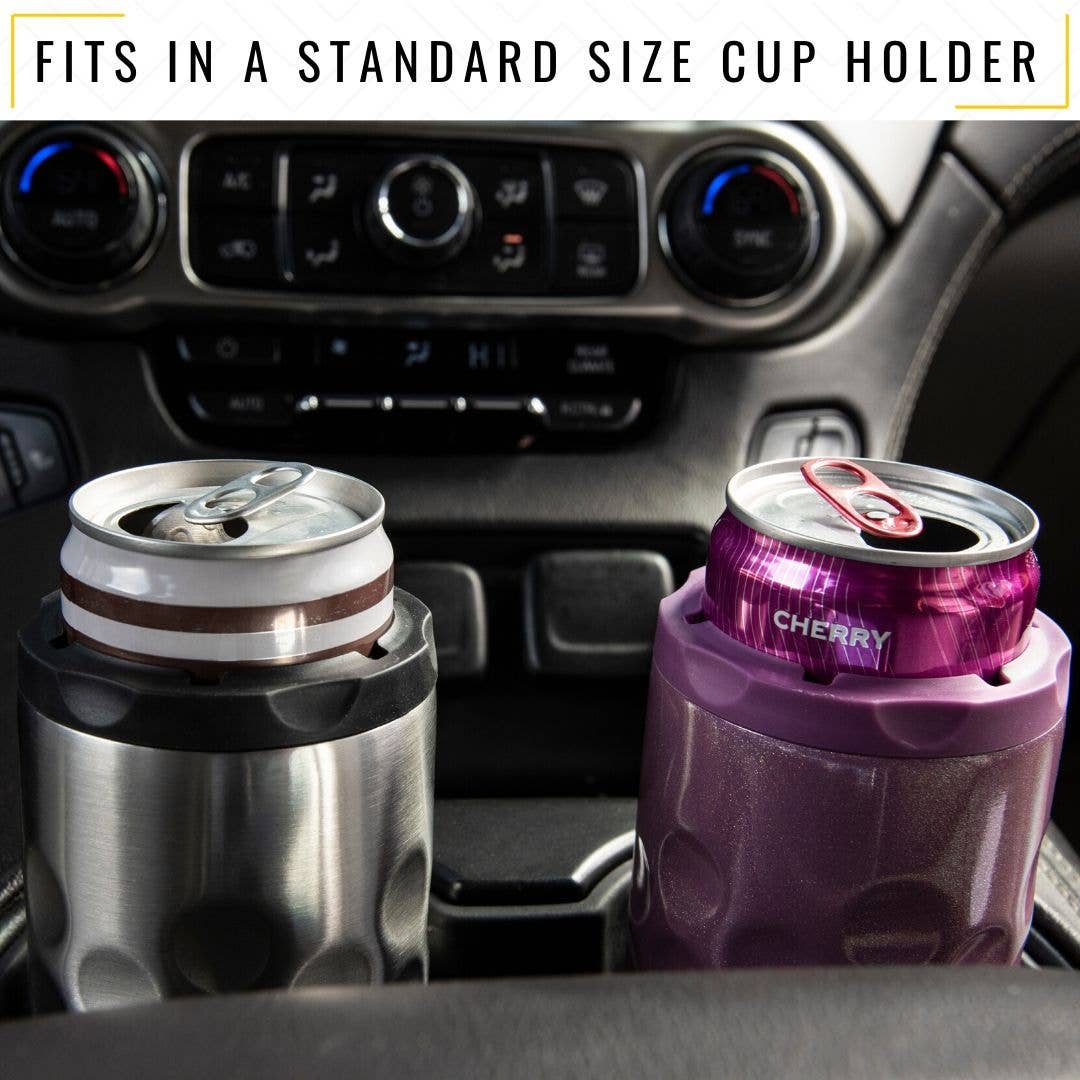 The Skinny Can Cooler [Purple Glitter]