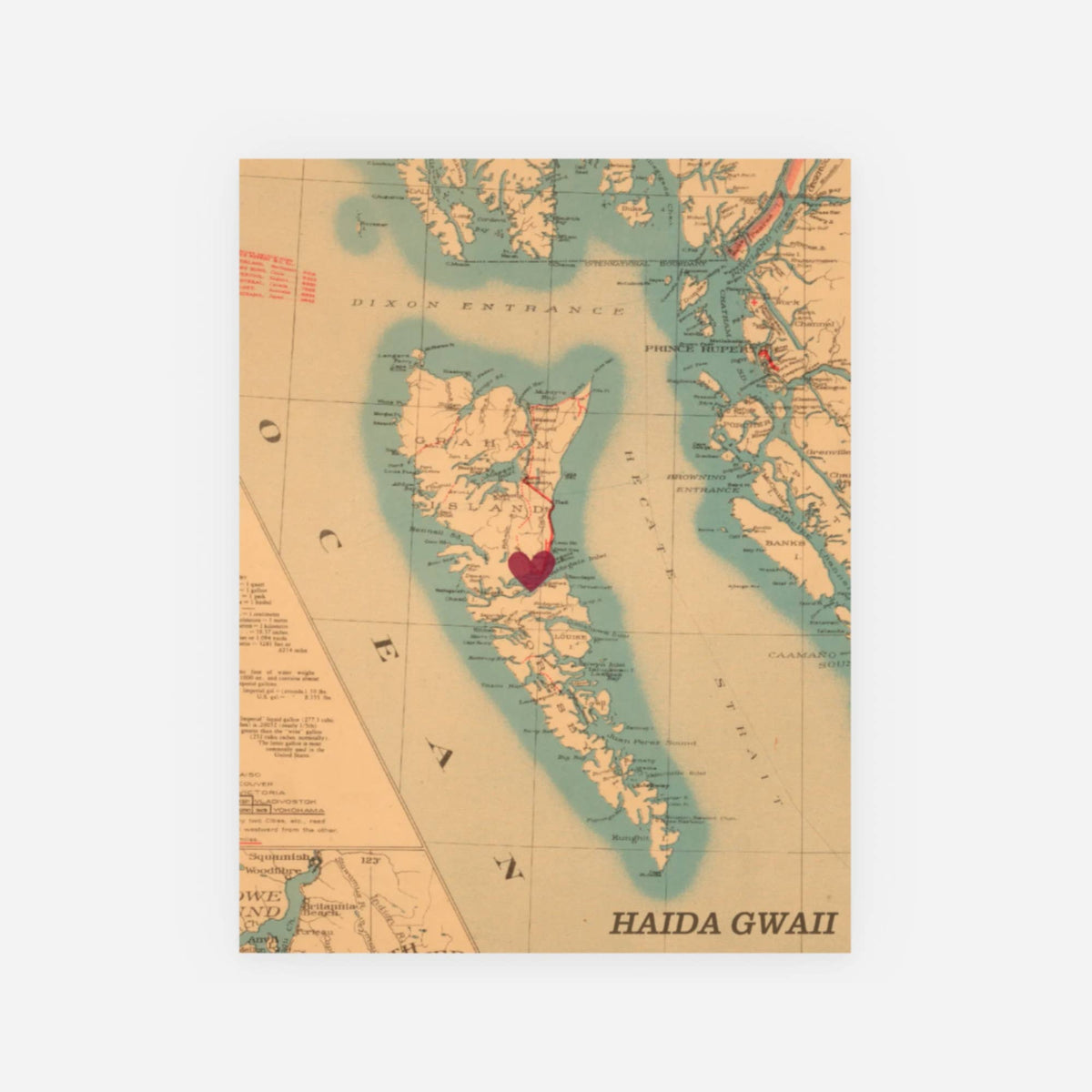 Custom Map Postcard