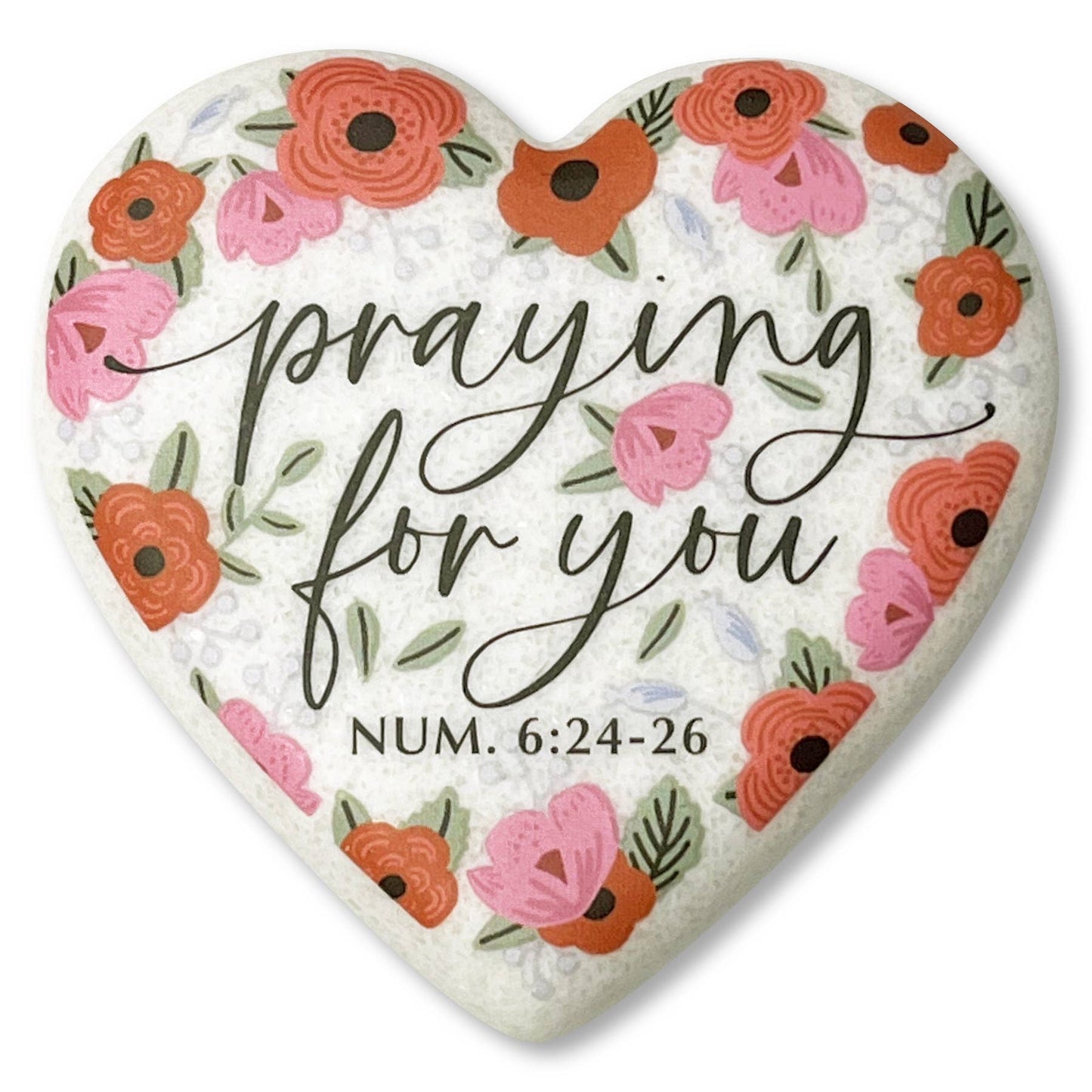 LCP Heart Stone Floral Praying For You