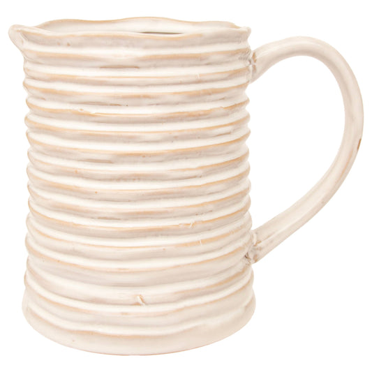 Rope Stoneware Stoneware Pitcher 6 Cups