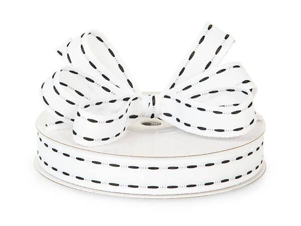 Saddlestitch Grosgrain Ribbon