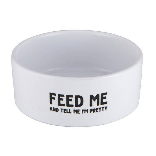 Ceramic Bowl- Feed Me