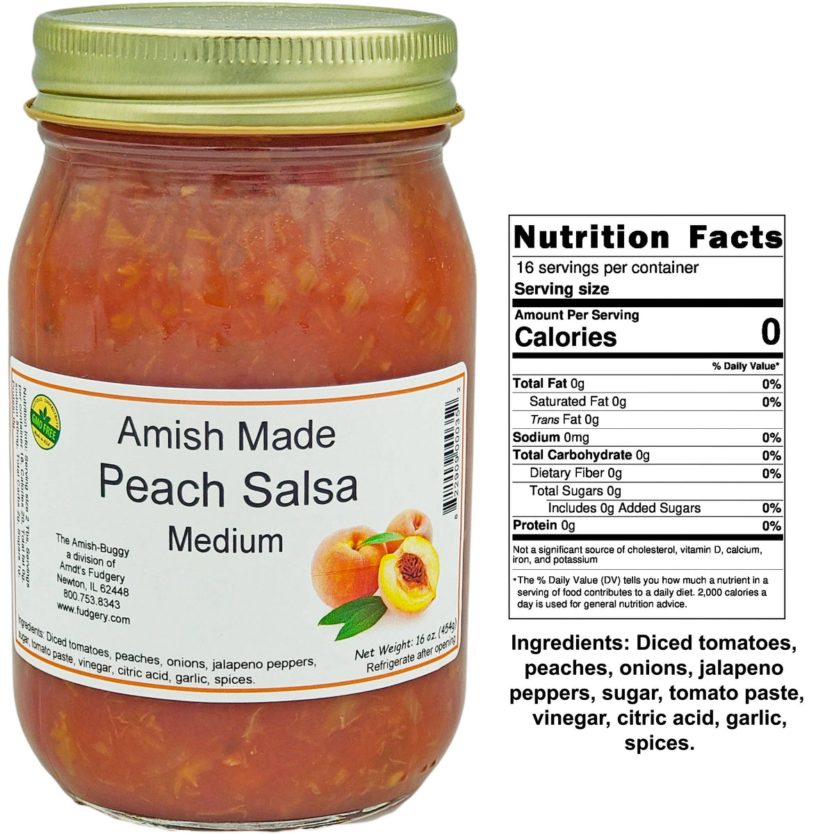 Amish Fresh Made Salsa 16 oz. Jar