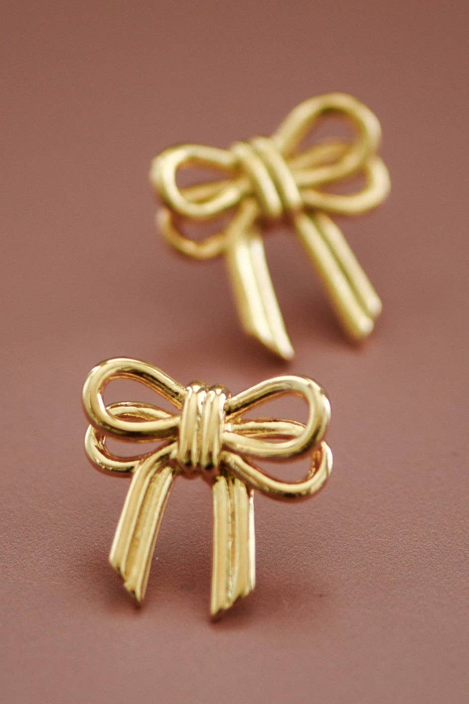 18K Gold Plated Waterproof Stainless Steel Stud Earrings - 7465