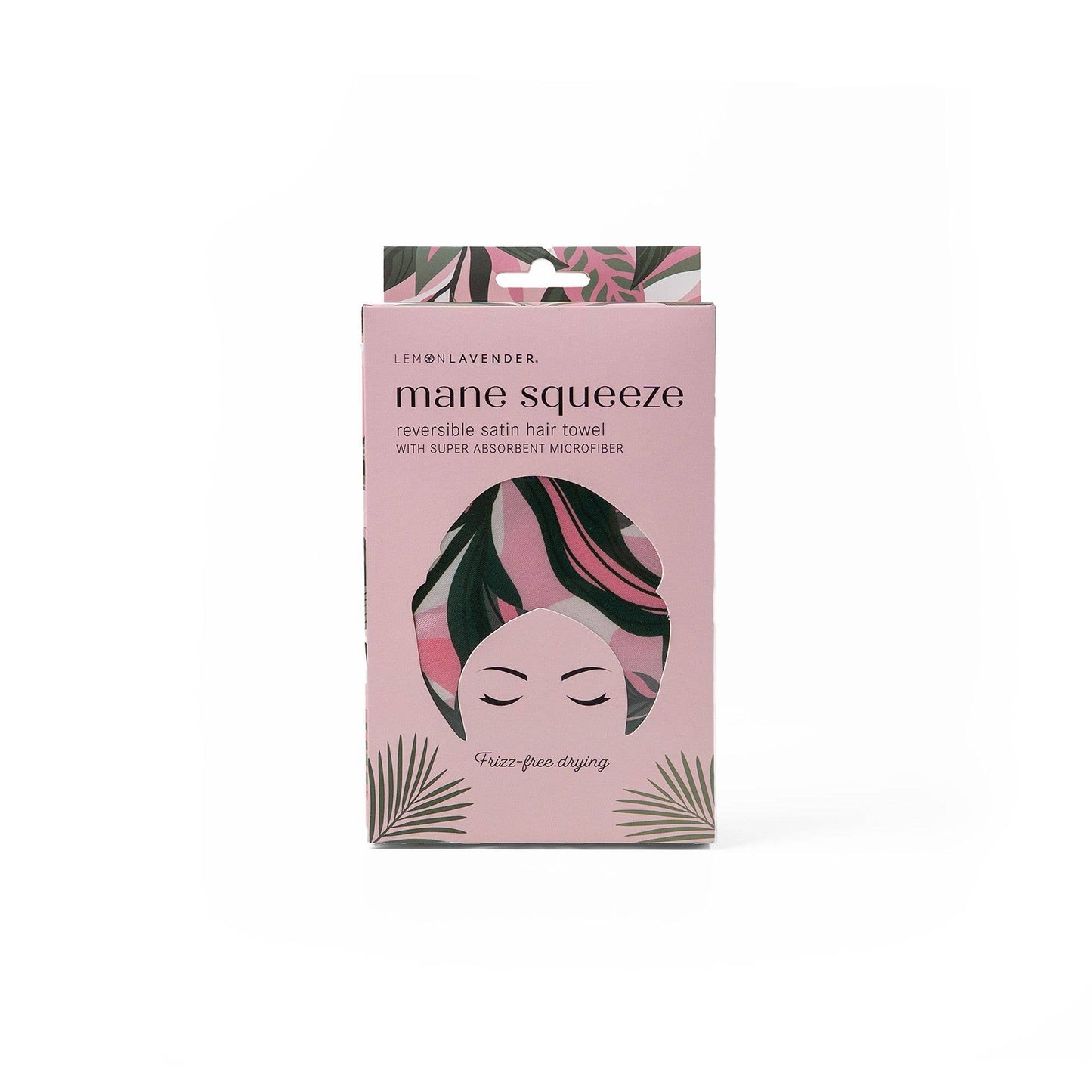 Lemon Lavender Mane Squeeze Reversible Satin Hair Towel