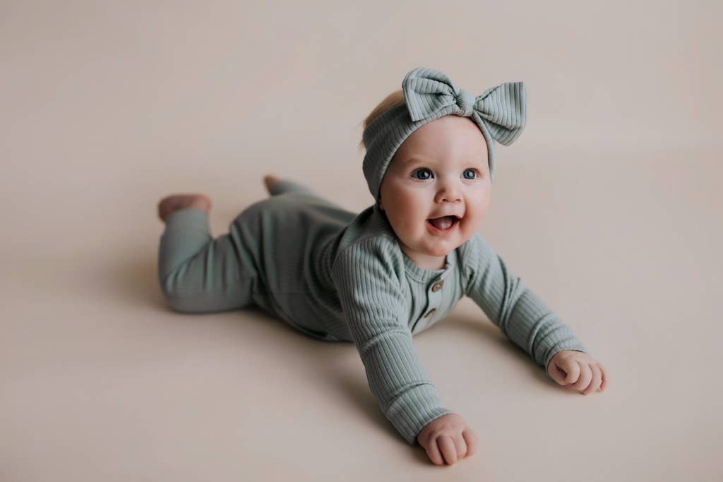 Baby Ribbed Playsuit with Pockets
