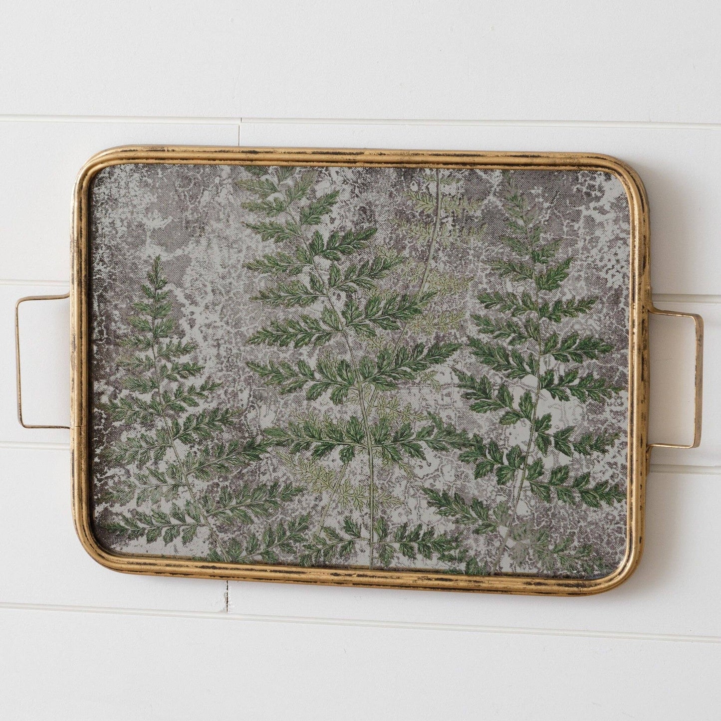 Wall Decor - Mirrored Fern Tray (PC)