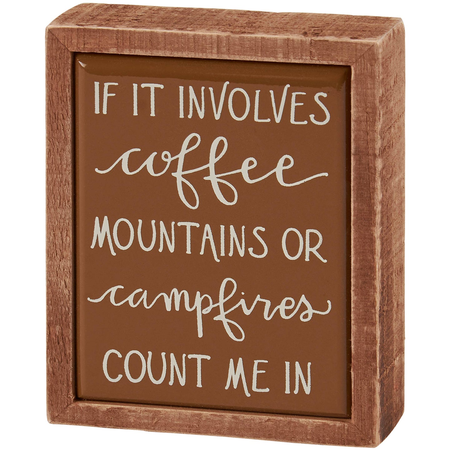 Count Me In Box Sign Mini