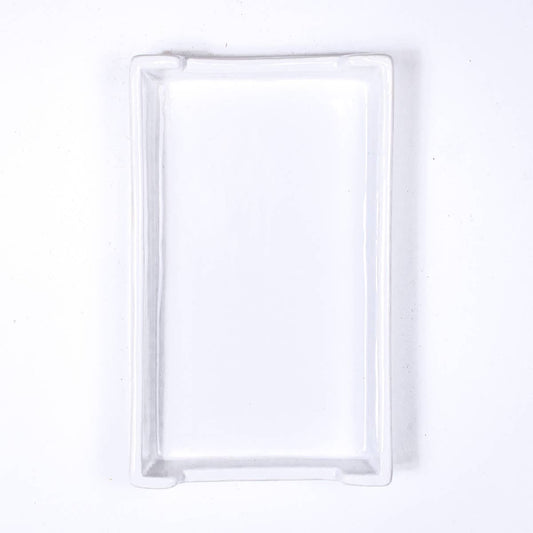 Classic Guest Napkin Holder   White   5x3x8.5