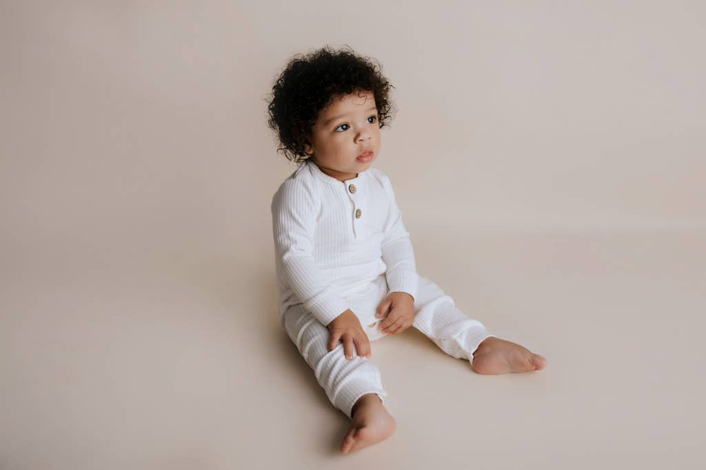 Baby Ribbed Playsuit with Pockets
