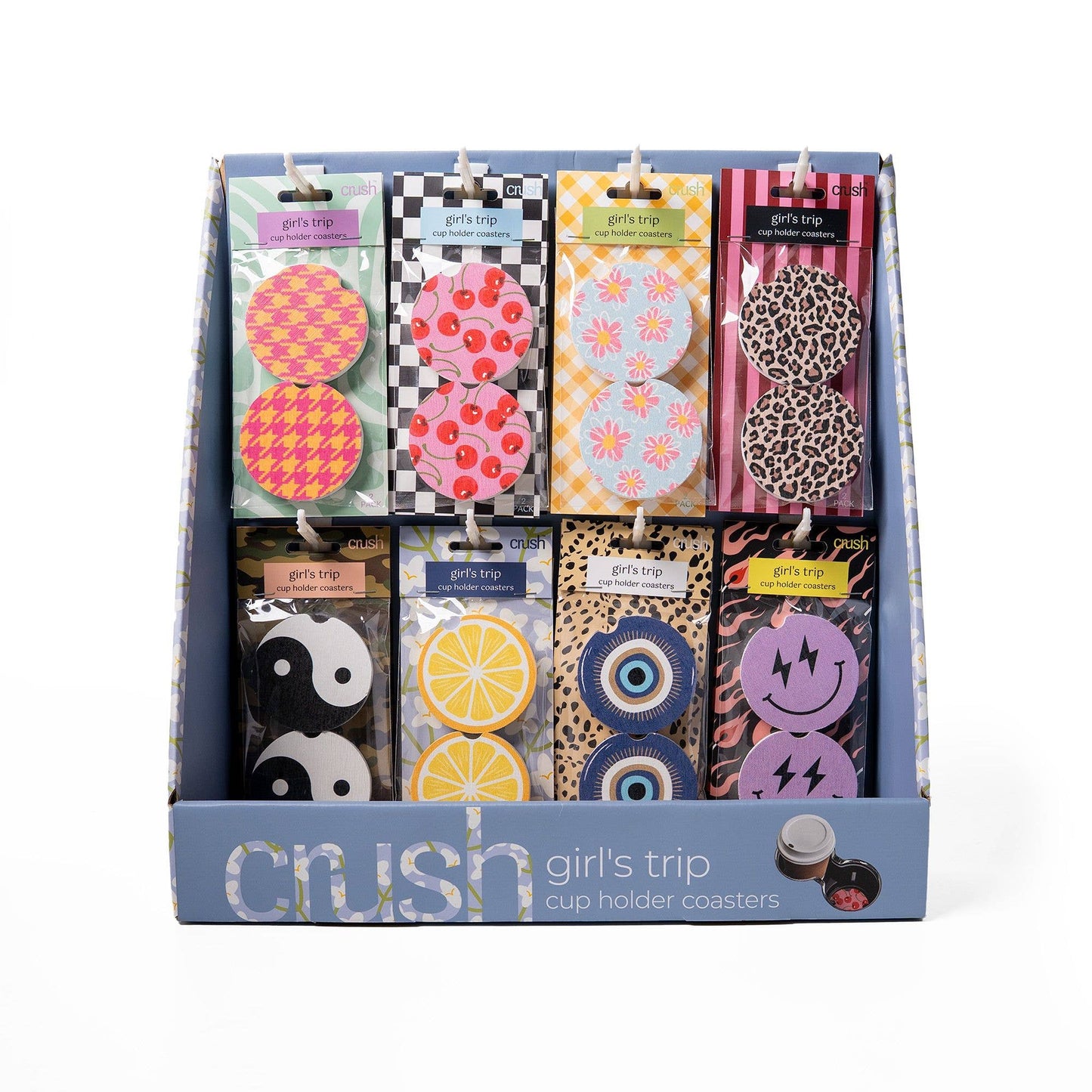Crush Girl's Trip Cup Holder Coasters