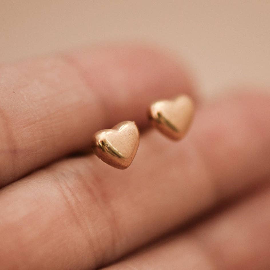 18K Gold Plated Waterproof Stainless Steel Stud Earrings - 7016