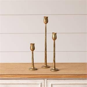 Metal Candle Holder, Gold