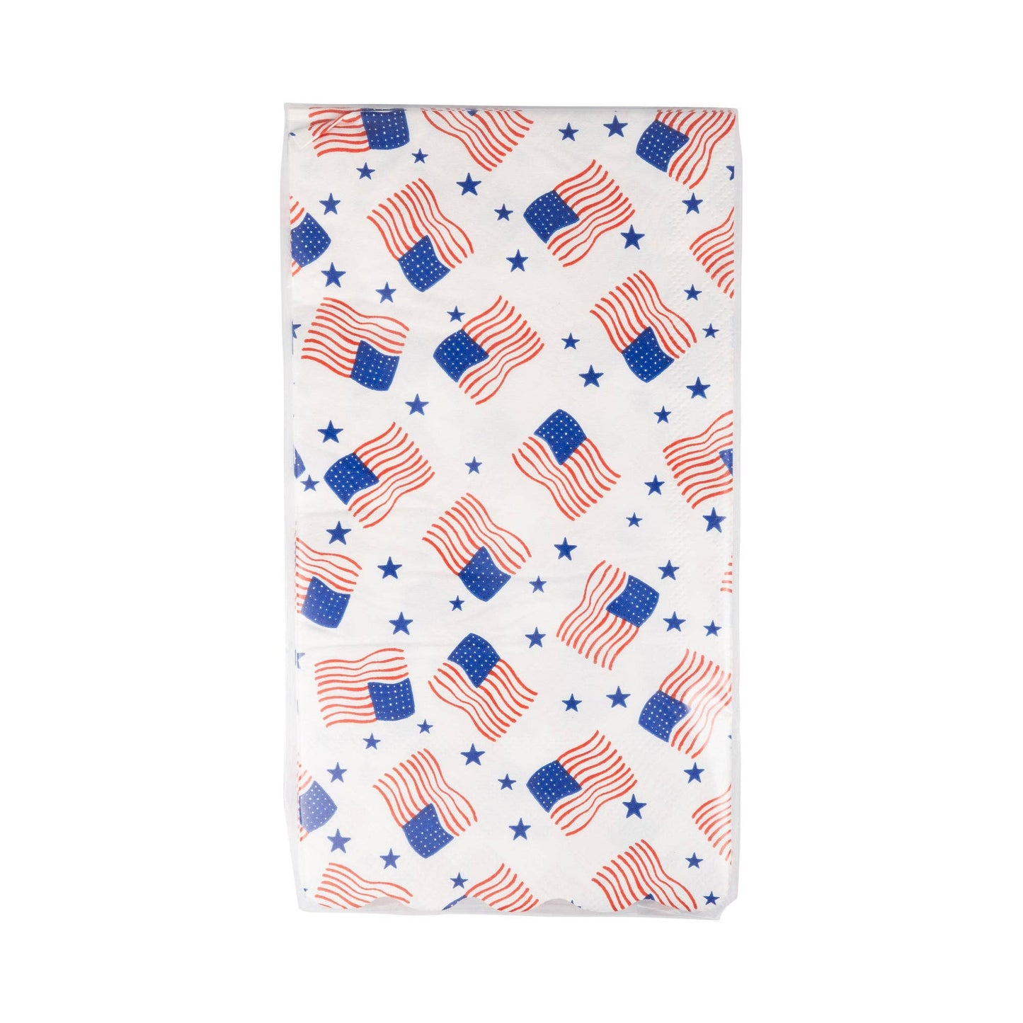 PLNP1034 - Scattered Flag Scallop Guest Napkin (24ct)