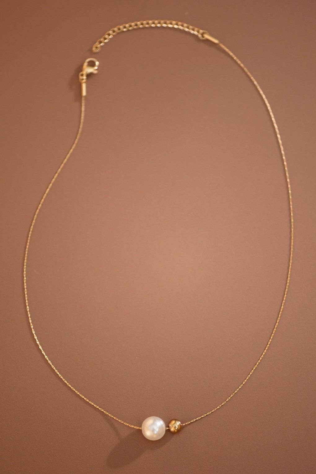 18K Gold Plated Waterproof Stainless Steel Chain Necklace - 7803