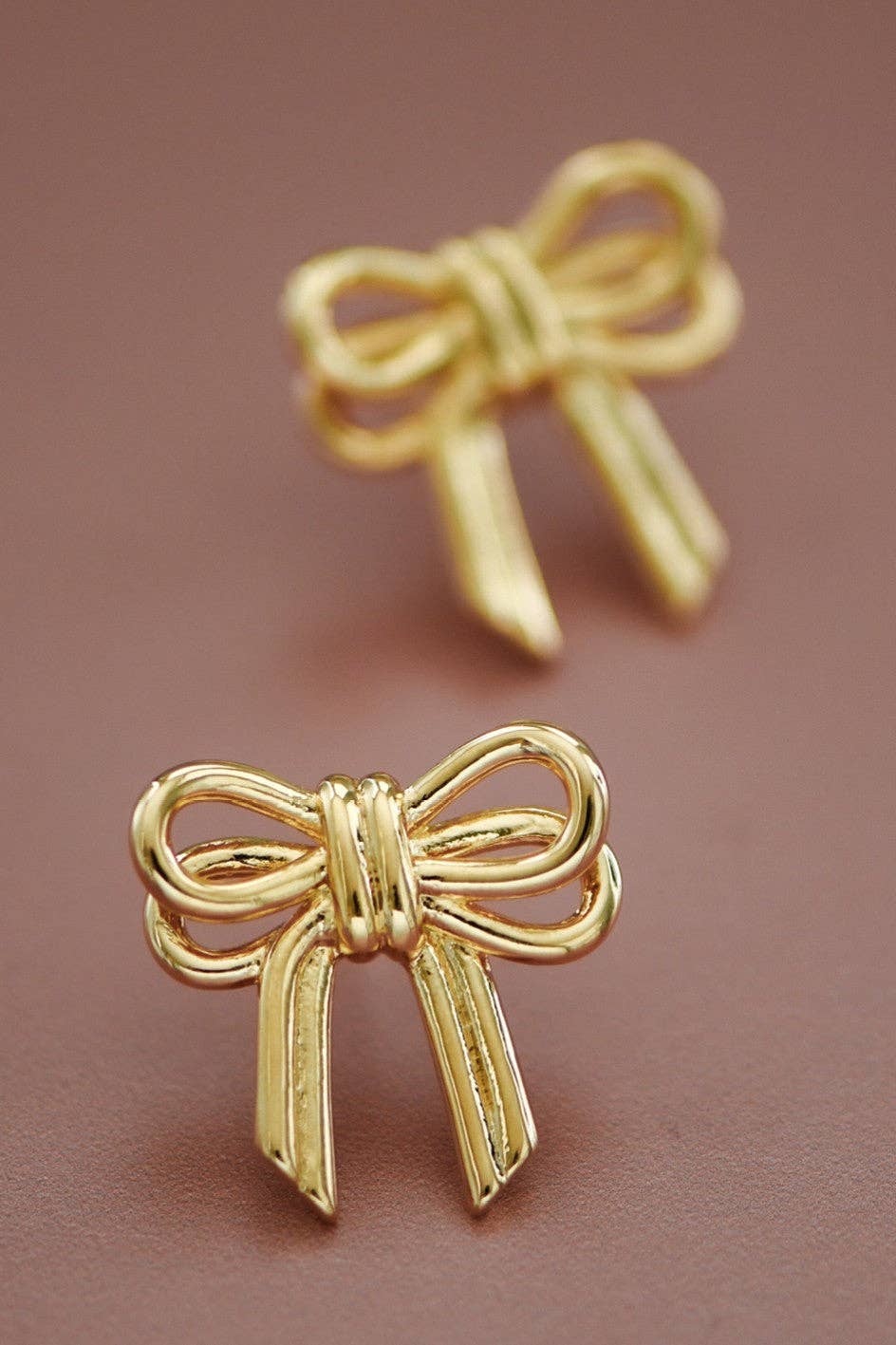 18K Gold Plated Waterproof Stainless Steel Stud Earrings - 7465