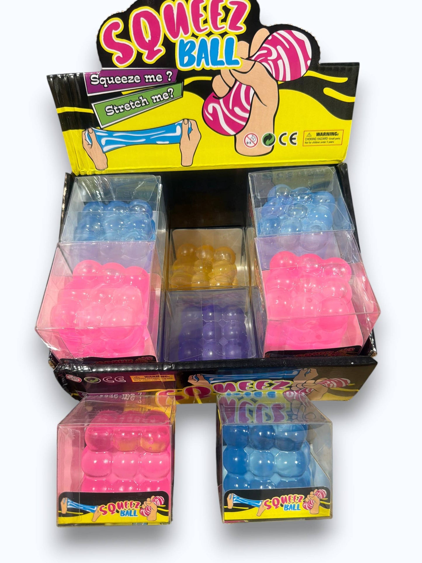 Bubble Cube Squeez Ball- 12 count