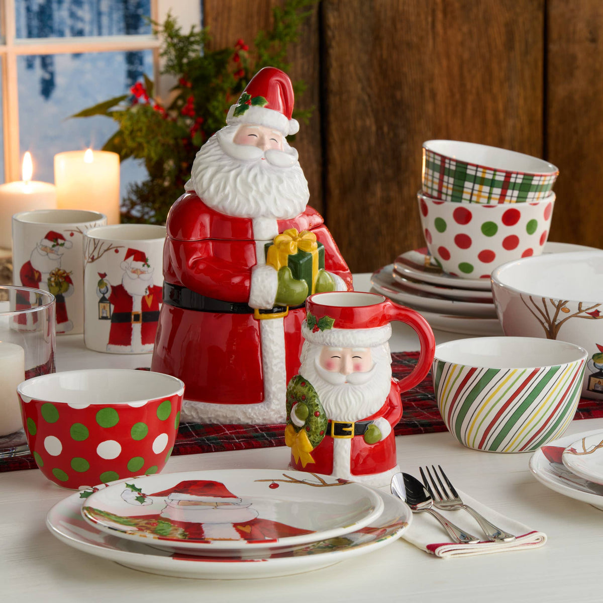 Santa Delight 3-D Santa Mug 18 oz.