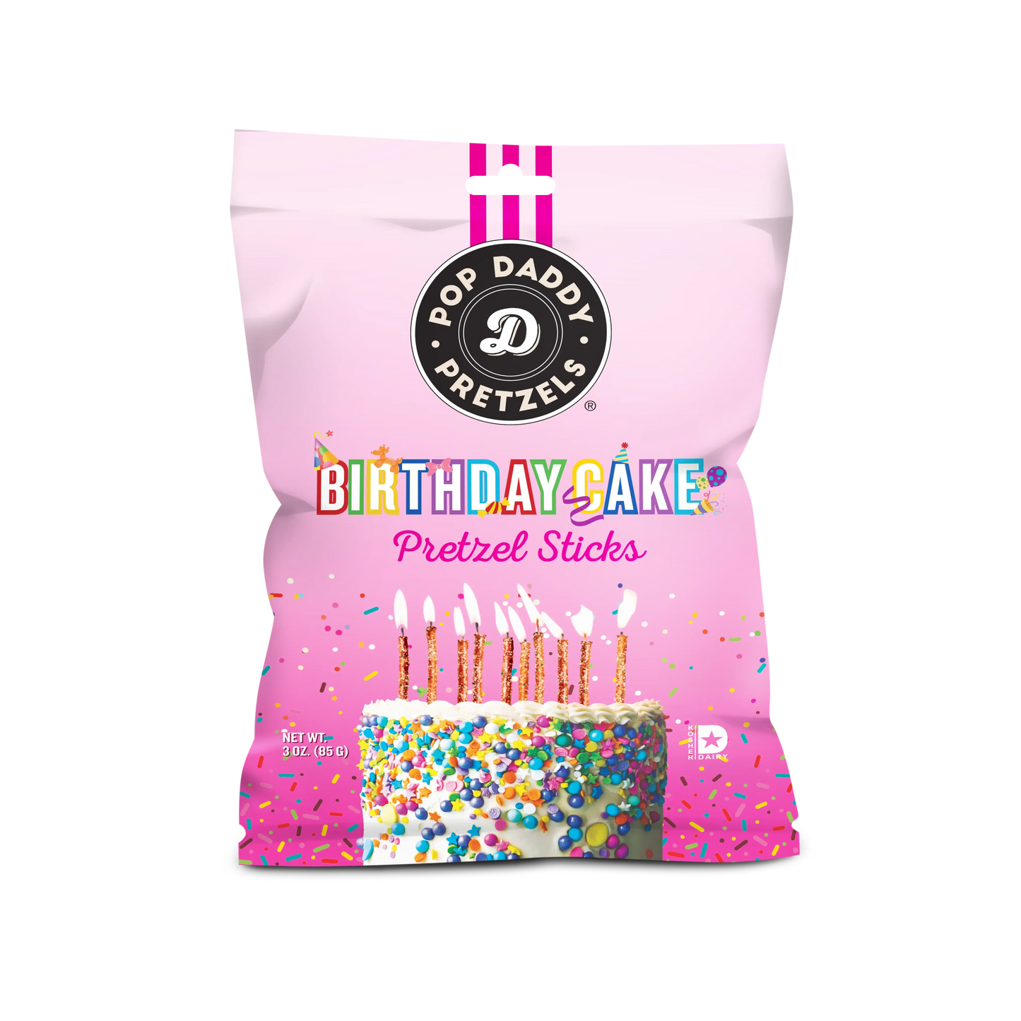 Seasoned Pretzels - 3oz - Birthday Cake(NEW 12CT)