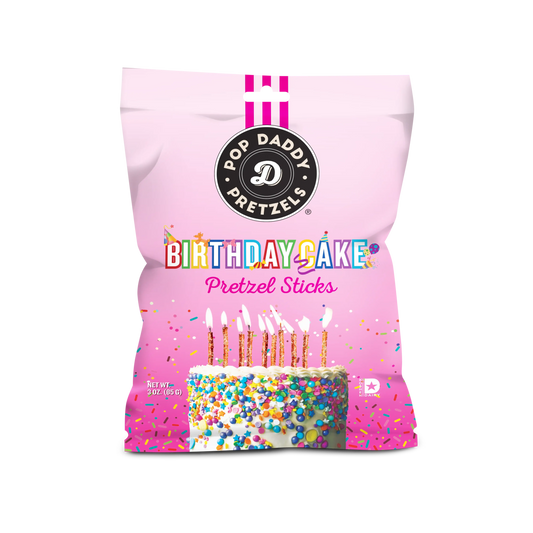 Seasoned Pretzels - 3oz - Birthday Cake(NEW 12CT)