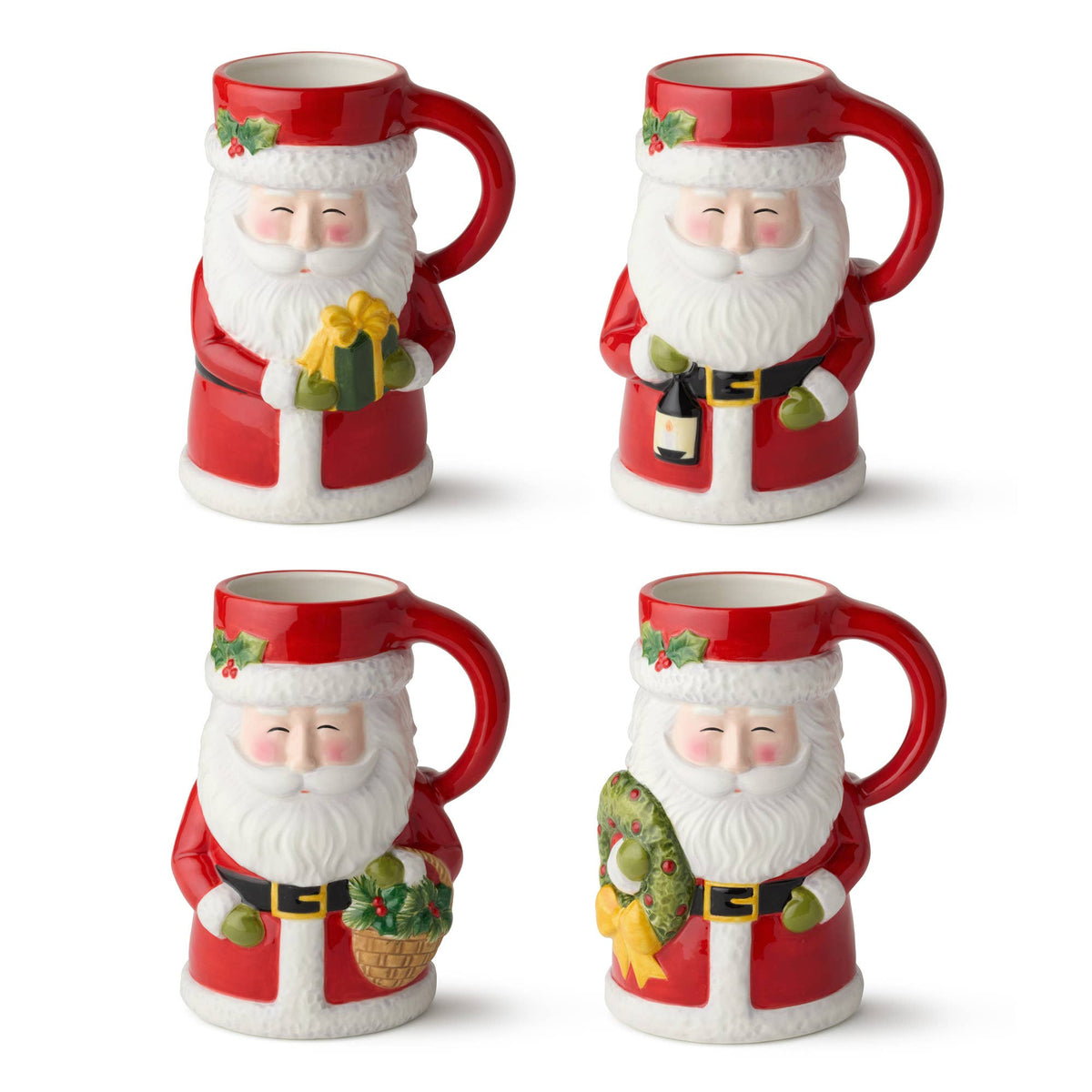 Santa Delight 3-D Santa Mug 18 oz.