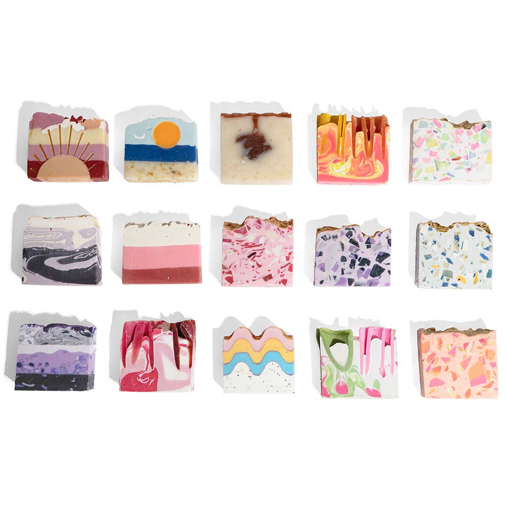 15 Top Selling Soap Bars Collection with Basket Display Unit