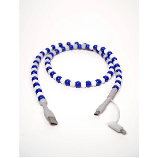 Charging Cable - Blue & White - Christmas Gift