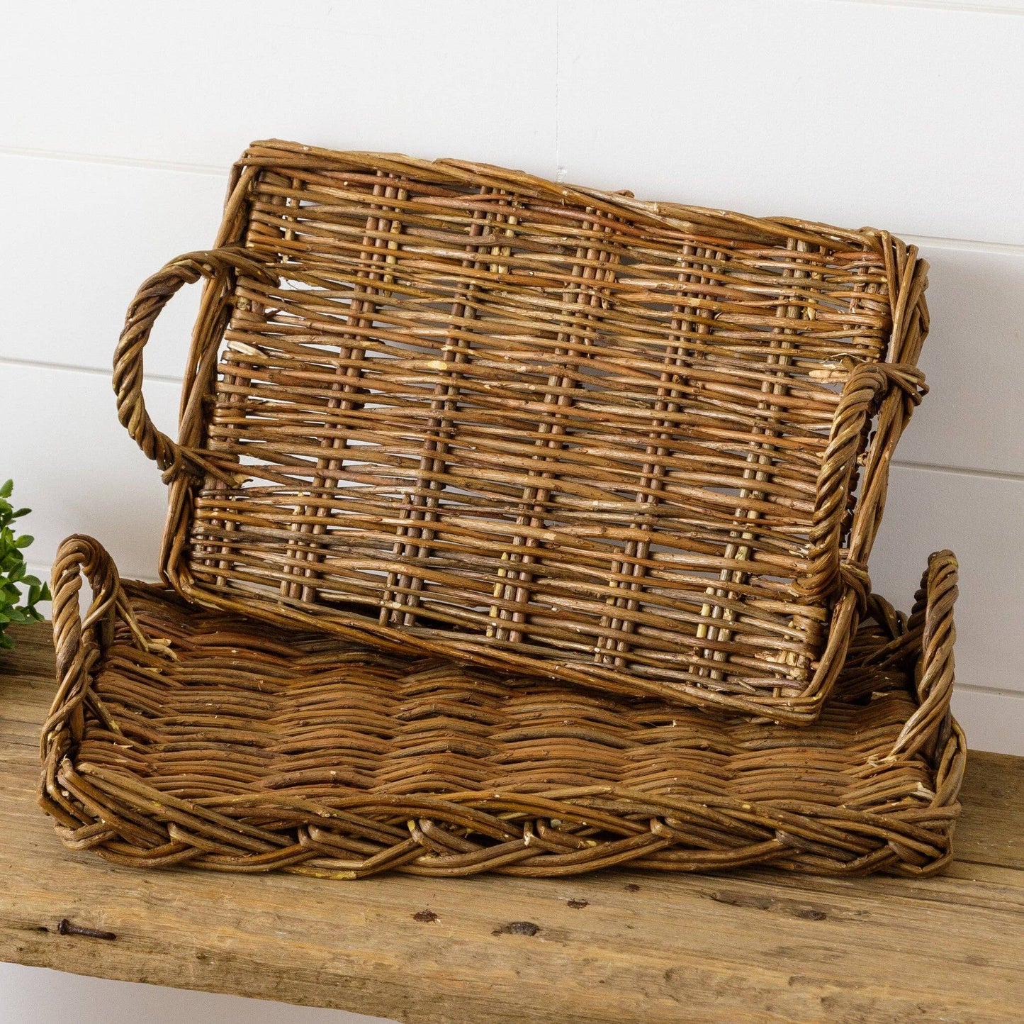 Wicker Basket Tray
