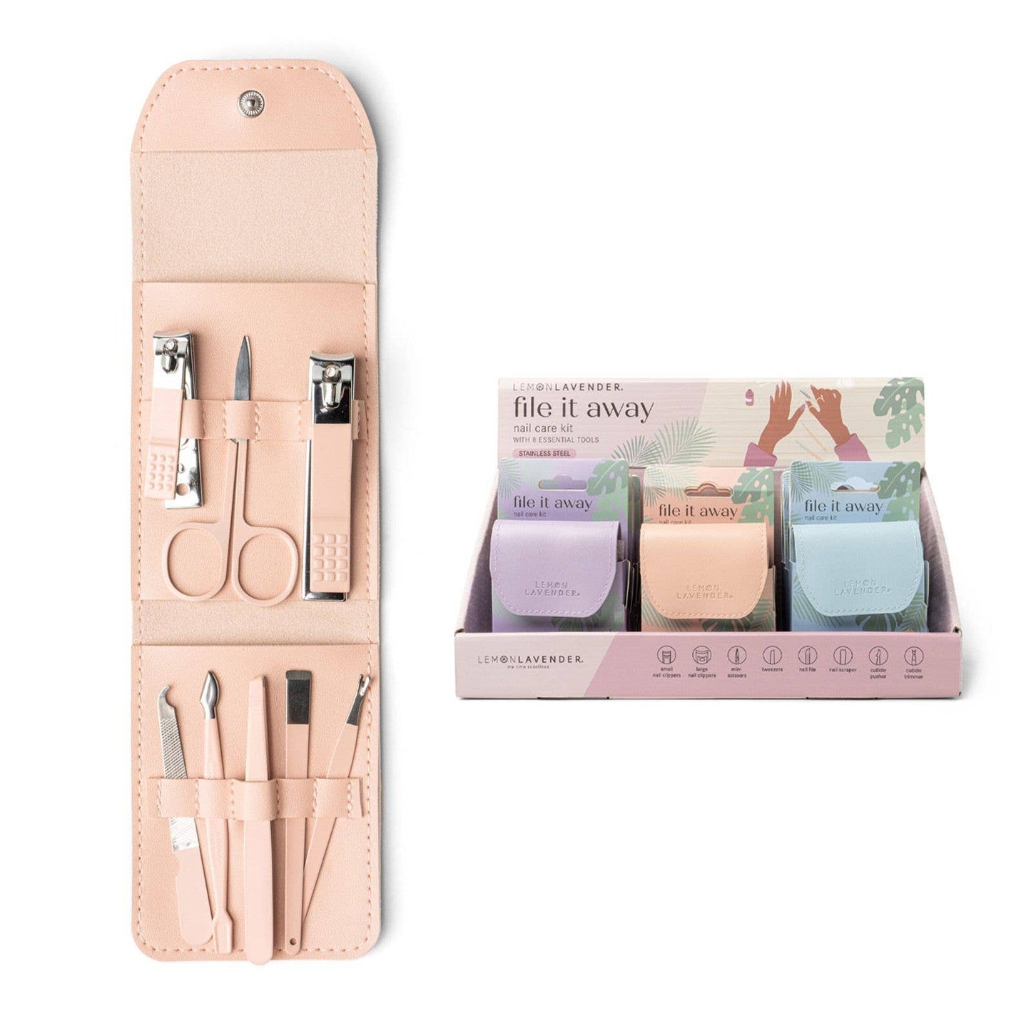 Lemon Lavender File It Away Nail Care Kit