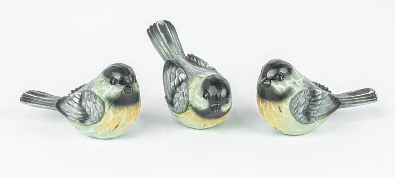 FROSTY WINTER BIRD SNOWMANALL 3 ASSORTED