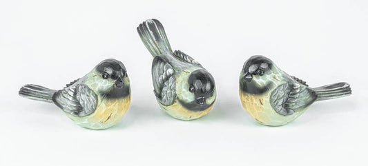 FROSTY WINTER BIRD SNOWMANALL 3 ASSORTED