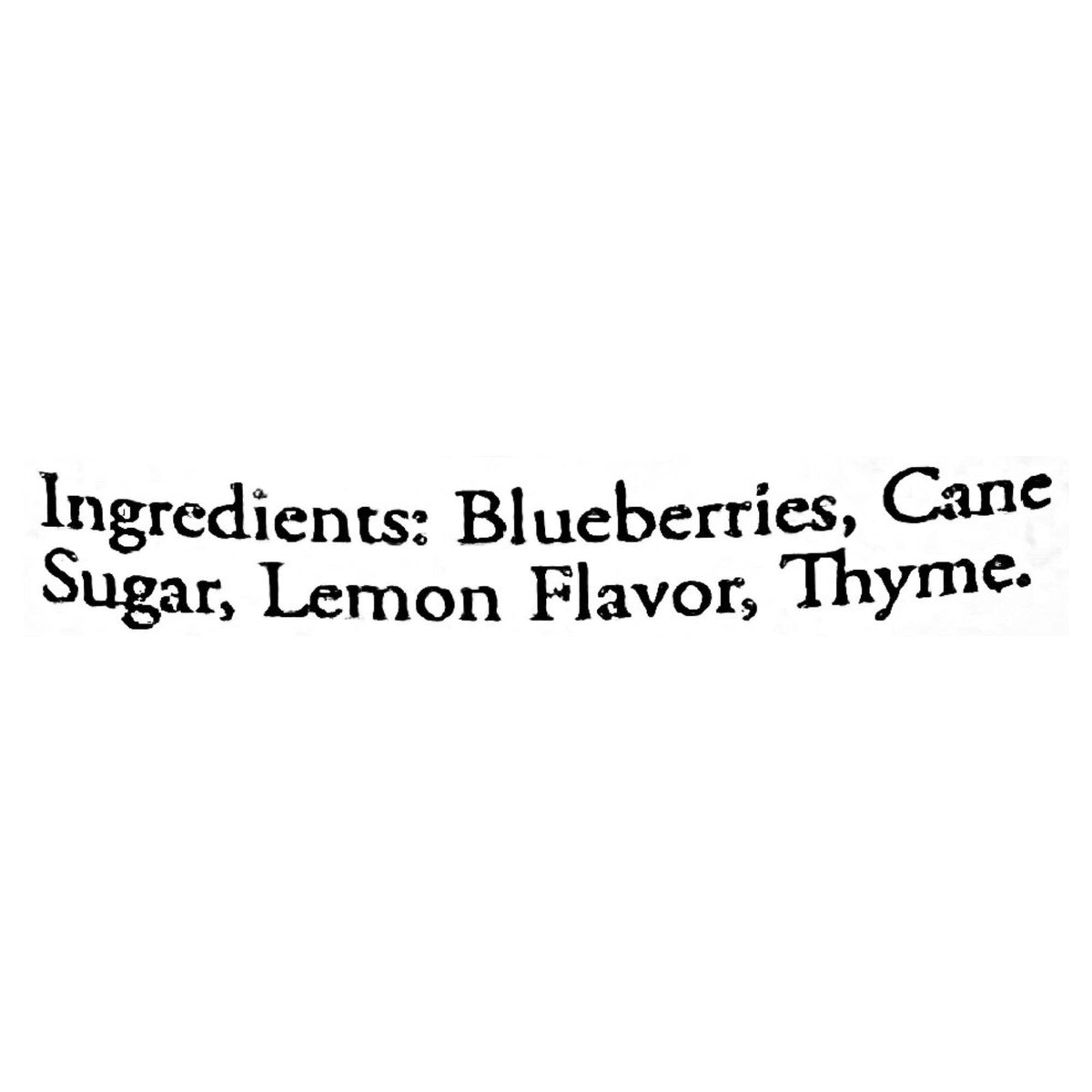 Blueberry Lemon Thyme Preserves, 10 Ounce Jar