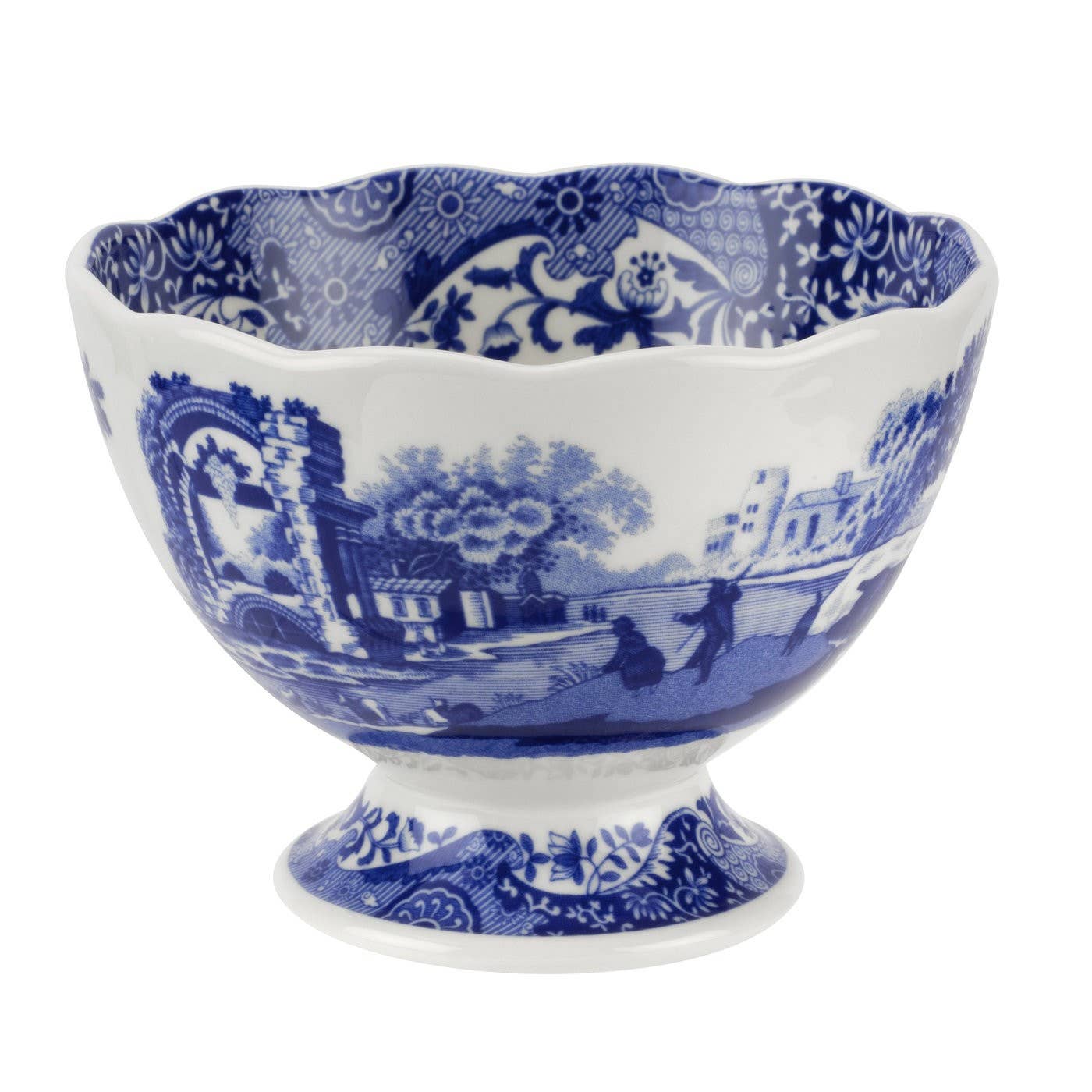 Spode Blue Italian Footed Bowl