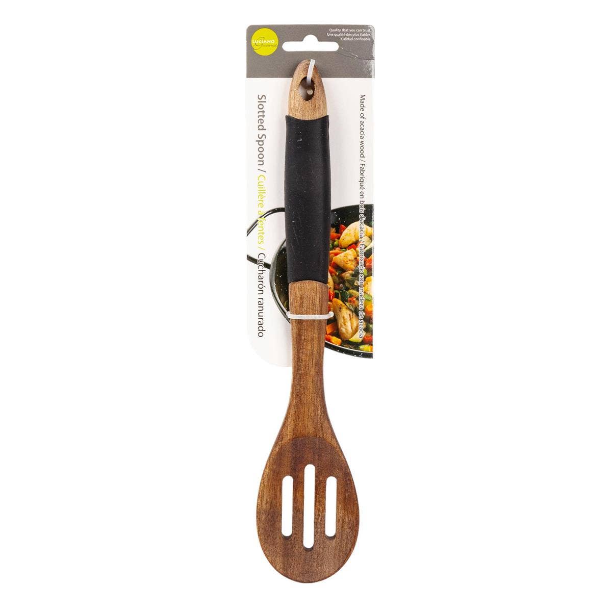 Luciano Gourmet Acacia Wood Kitchen Utensil Set